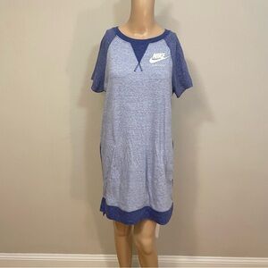 Nike Gym Vintage Tee Women's Blue Dress